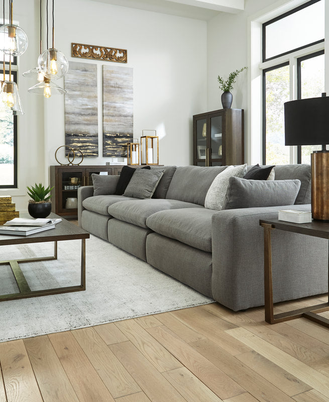 Elyza Smoke 3-Piece Sofa