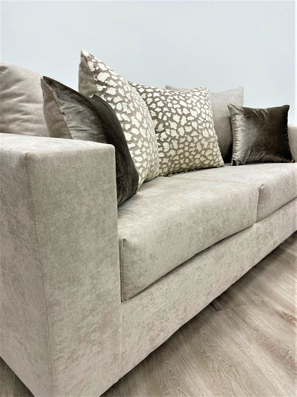 Hollywood Beige Sofa & Loveseat Living Room Set