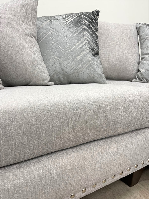 Dove Nailhead Sectional