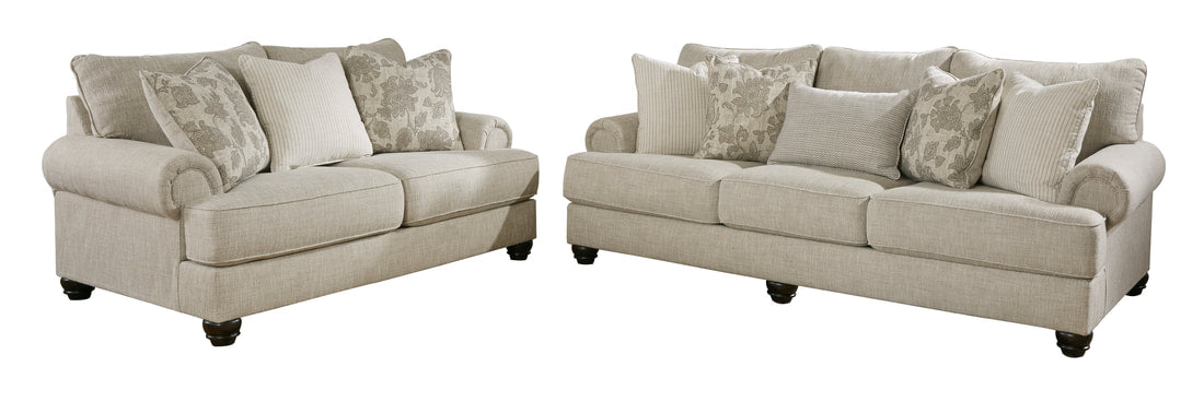 Ashley Fog Sofa & Loveseat Living Room Set