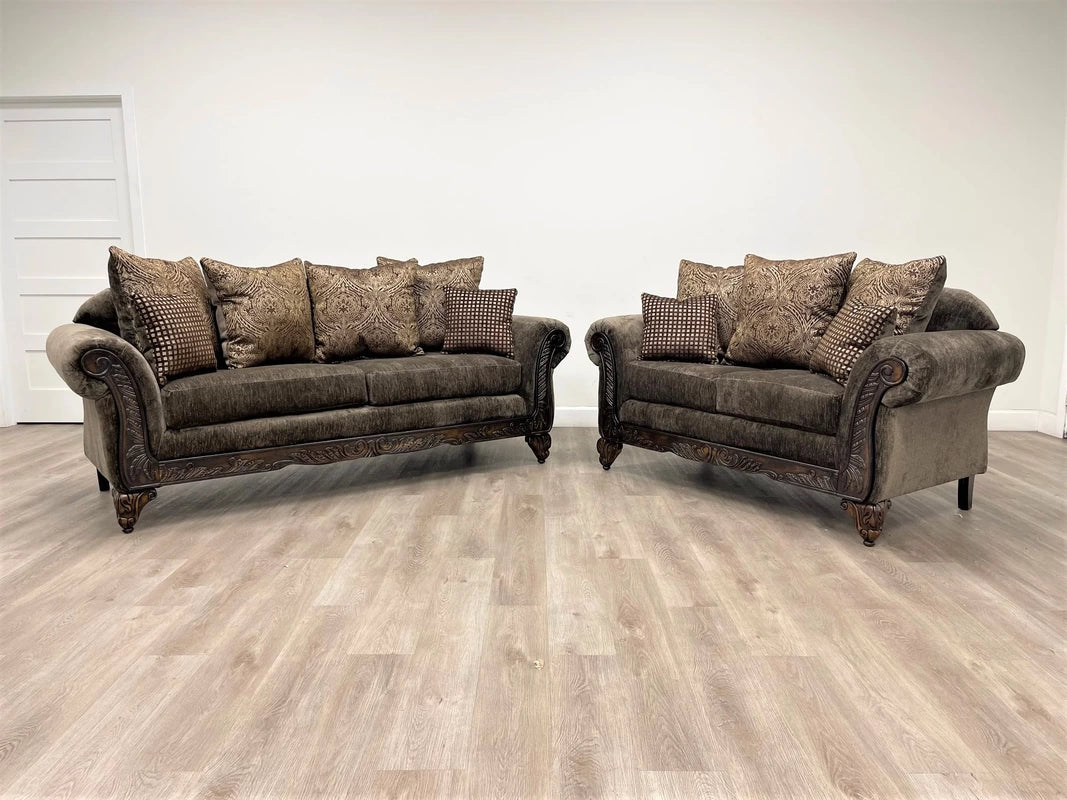 Luxurious Chocolate Chenille Like Fabric