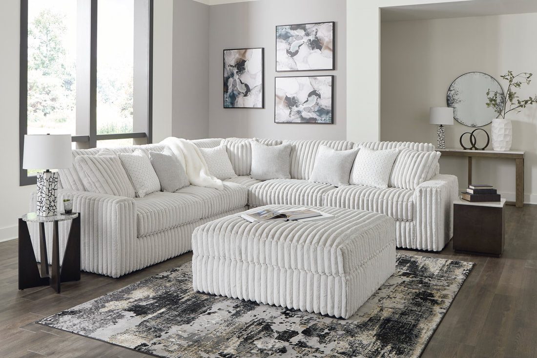 Ashley Alloy Oversized Fluffy Sectional Couch