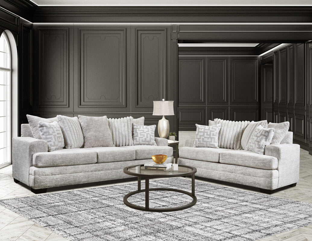 Oyster Sofa & Loveseat Living Room Set