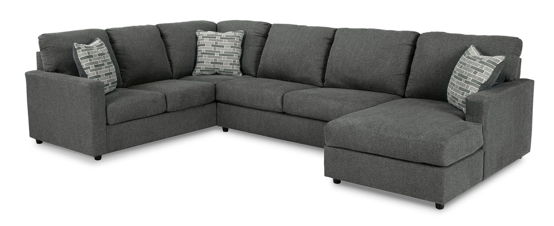 Edinfield Ashley Charcoal Sectional