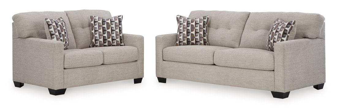 Ashley Pebble Sofa & Loveseat Living Room Set