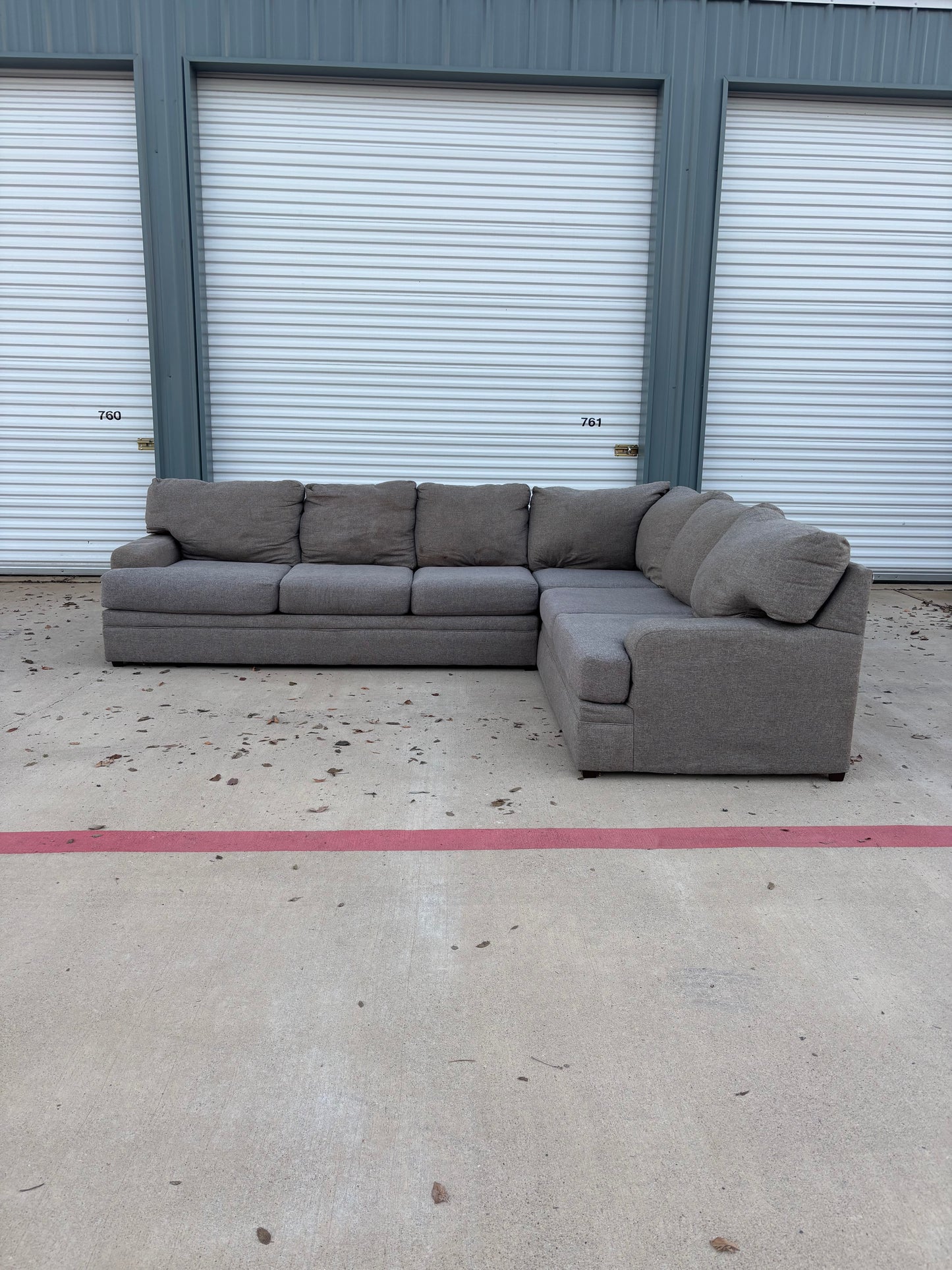 Grey L Shape Sectional