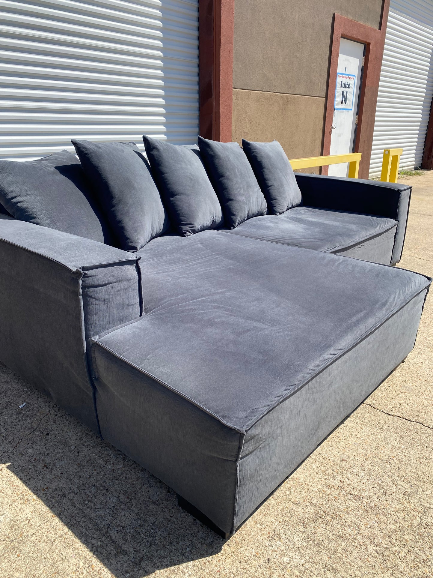 Dark Grey 2 Piece Sectional