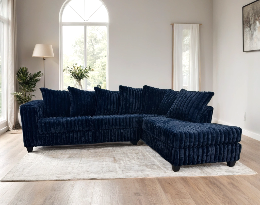 510 Fluffy Sectional Couch
