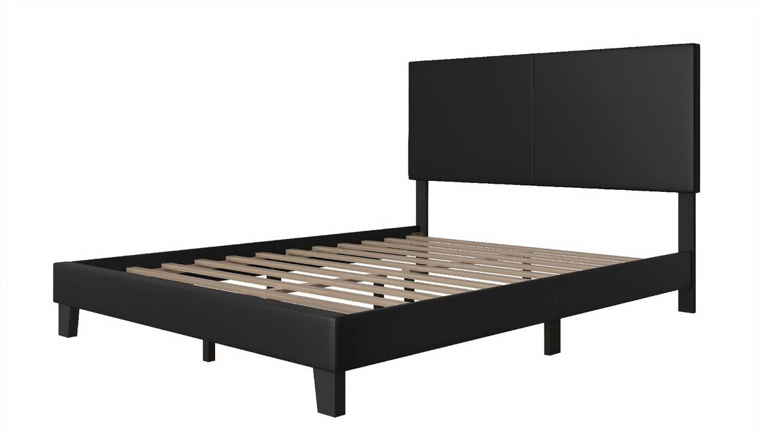 730PU Black Platform Bed King/Queen/Full/Twin