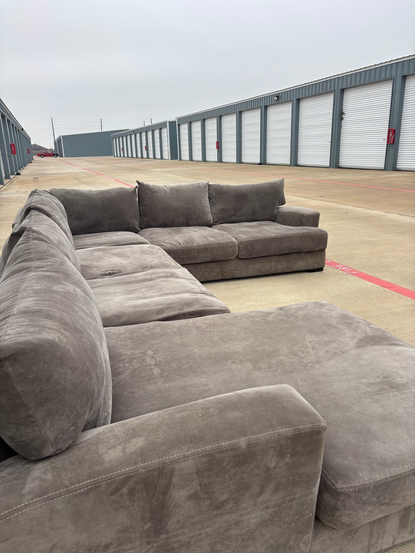 Oversized Deep Seating Johnathan Lewis Sectional Couch