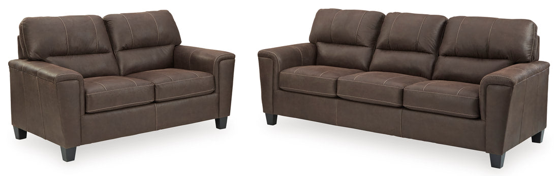 Ashley ChestNut Sofa & Loveseat Living Room Set