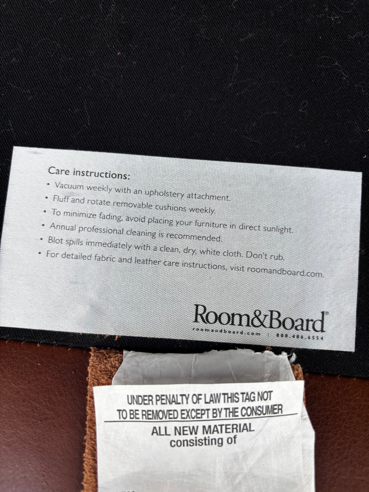 Leather Room & Board Metro Sectional