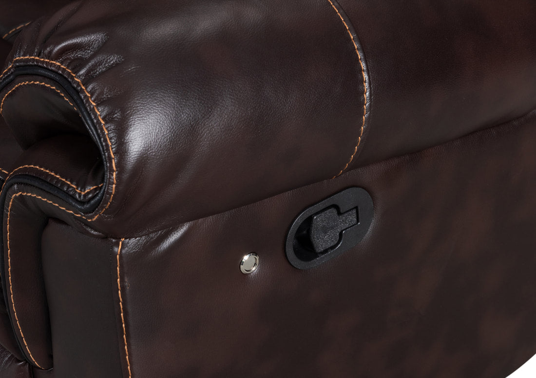 Alexa Brown Reclining Sectional Couch