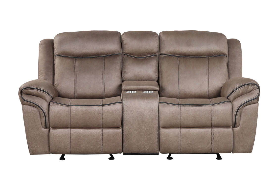 Andres Brown 3 Piece Reclining Living Room Set