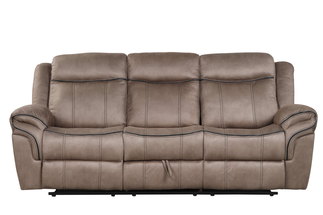 Andres Brown 3 Piece Reclining Living Room Set