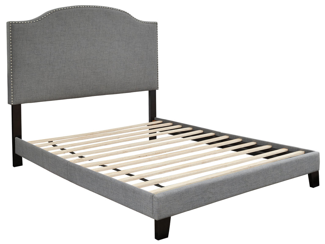 B100 Gray Platform Bed King/Queen