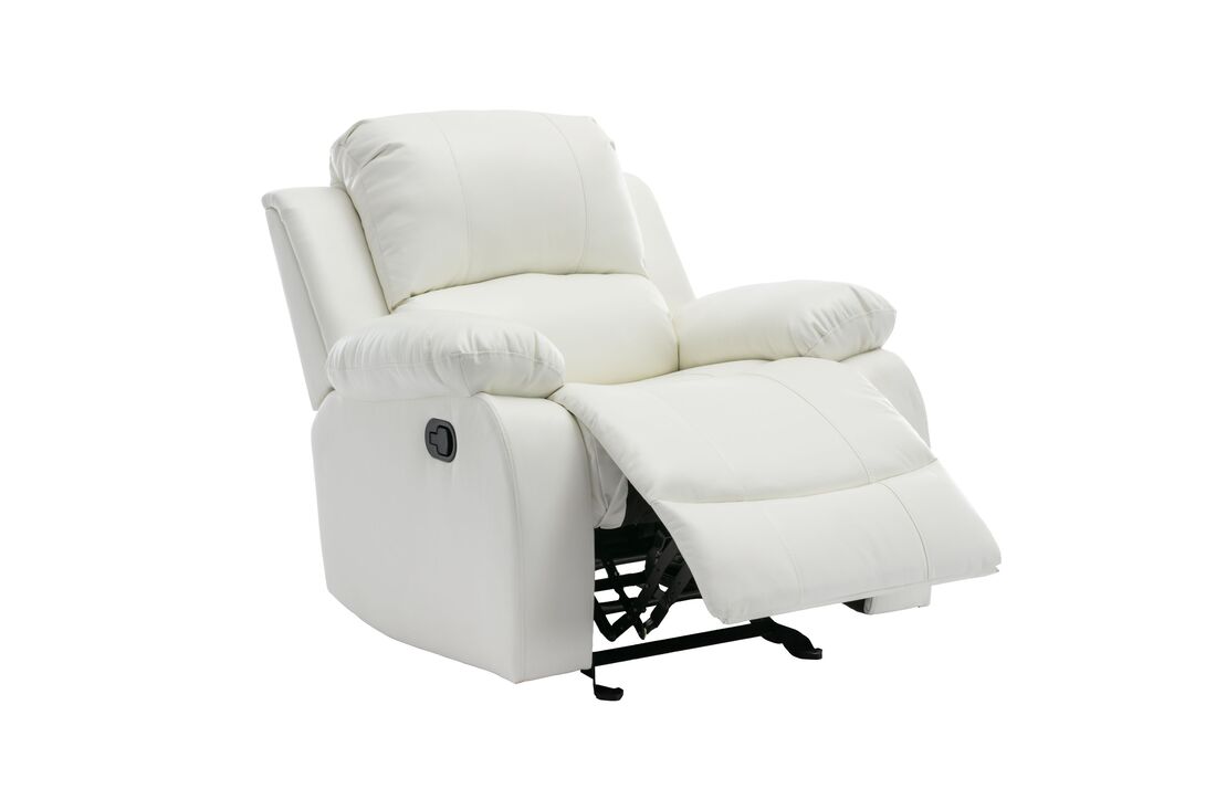 Daytona White 3 Piece Reclining Set