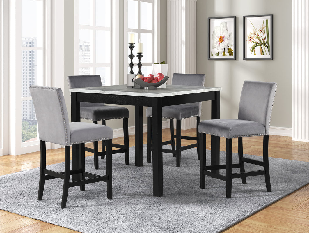 Dior Grey 5 Piece Dining Set