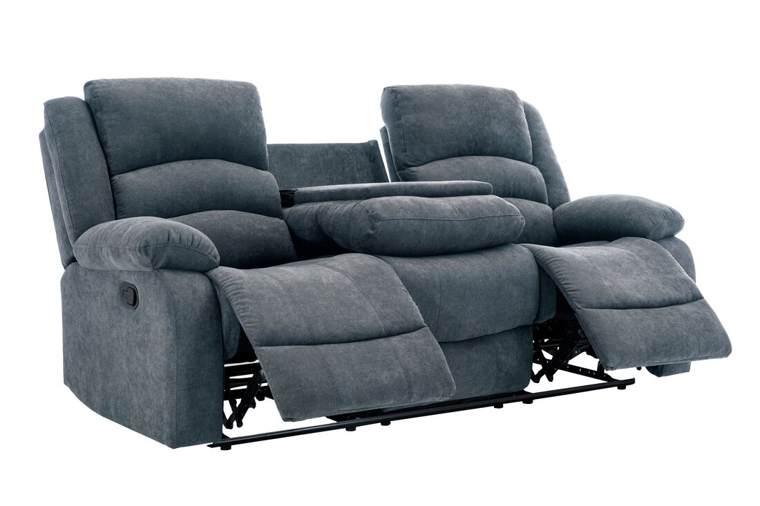 Dynamo Charcoal Reclining Living Room Set