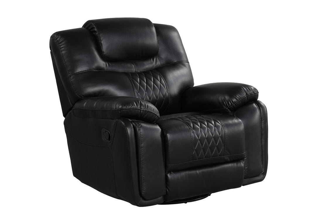 Galveston Black Oversized 3 Piece Reclining Set