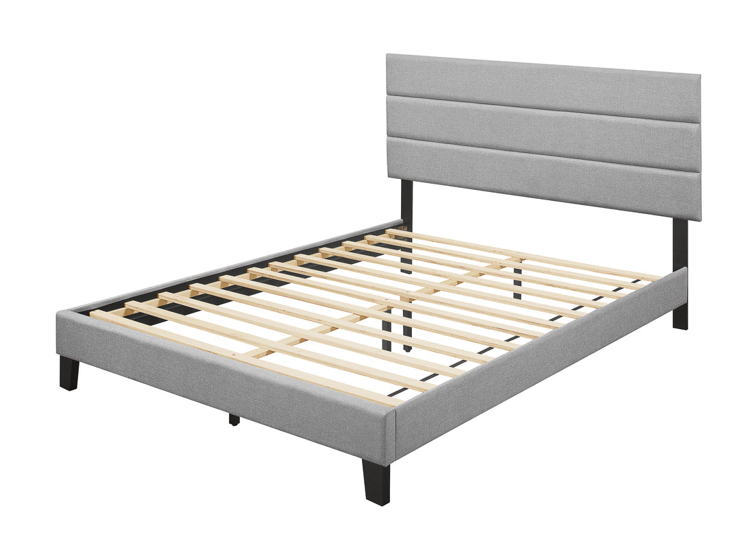 HH610 Grey Platform Bed King/Queen/Full/Twin