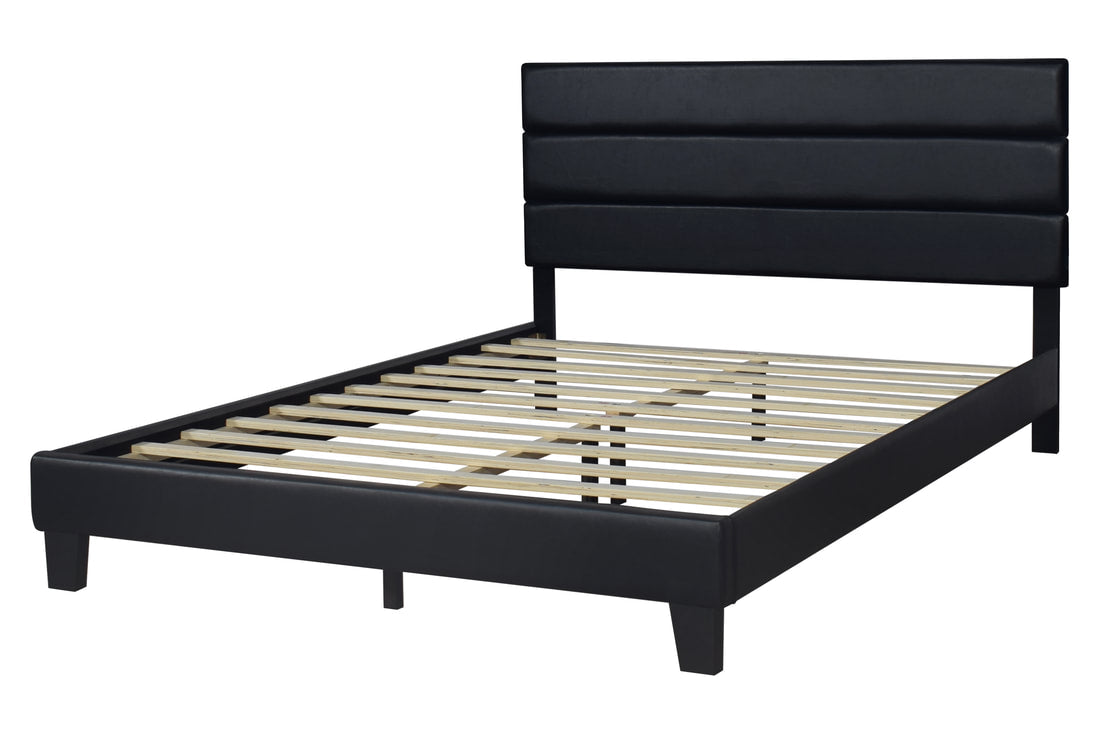 HH620 Black PU Platform Bed King/Queen/Full/Twin