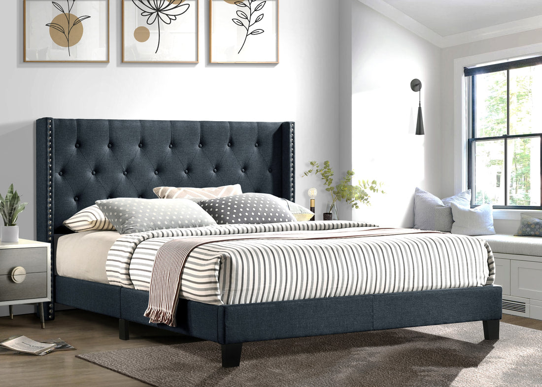 HH760 Charcoal Platform Bed King/Queen/Full/Twin
