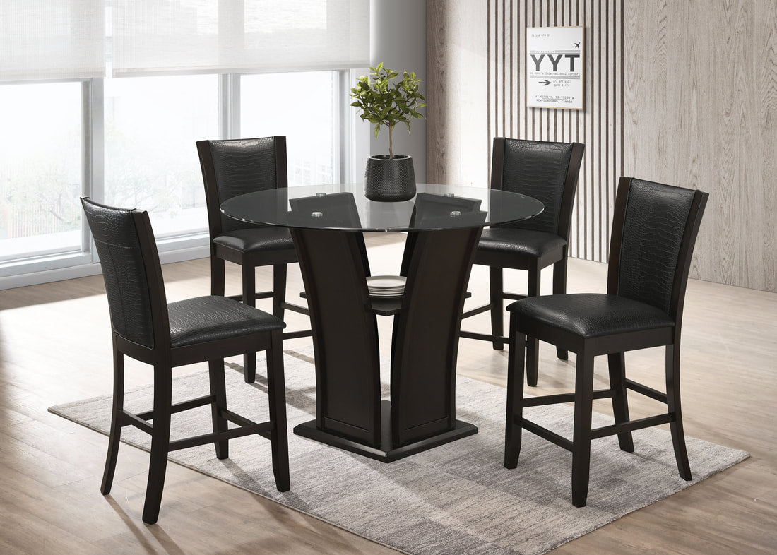 Orlando Black 5 Piece Dining Set