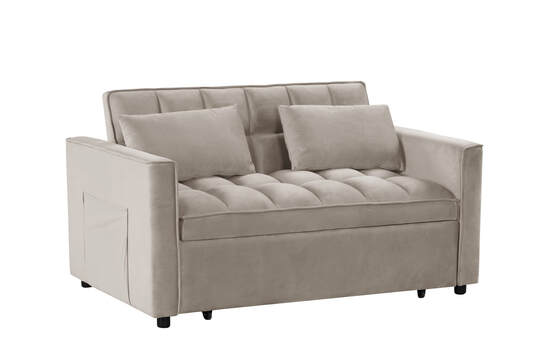 Beige Sleeper Sofa Futon