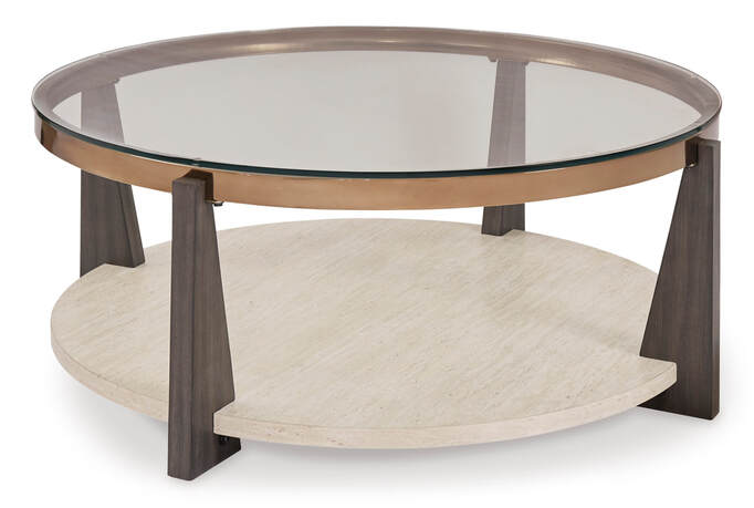 Ashley Frazwa Glass Top Coffee Table