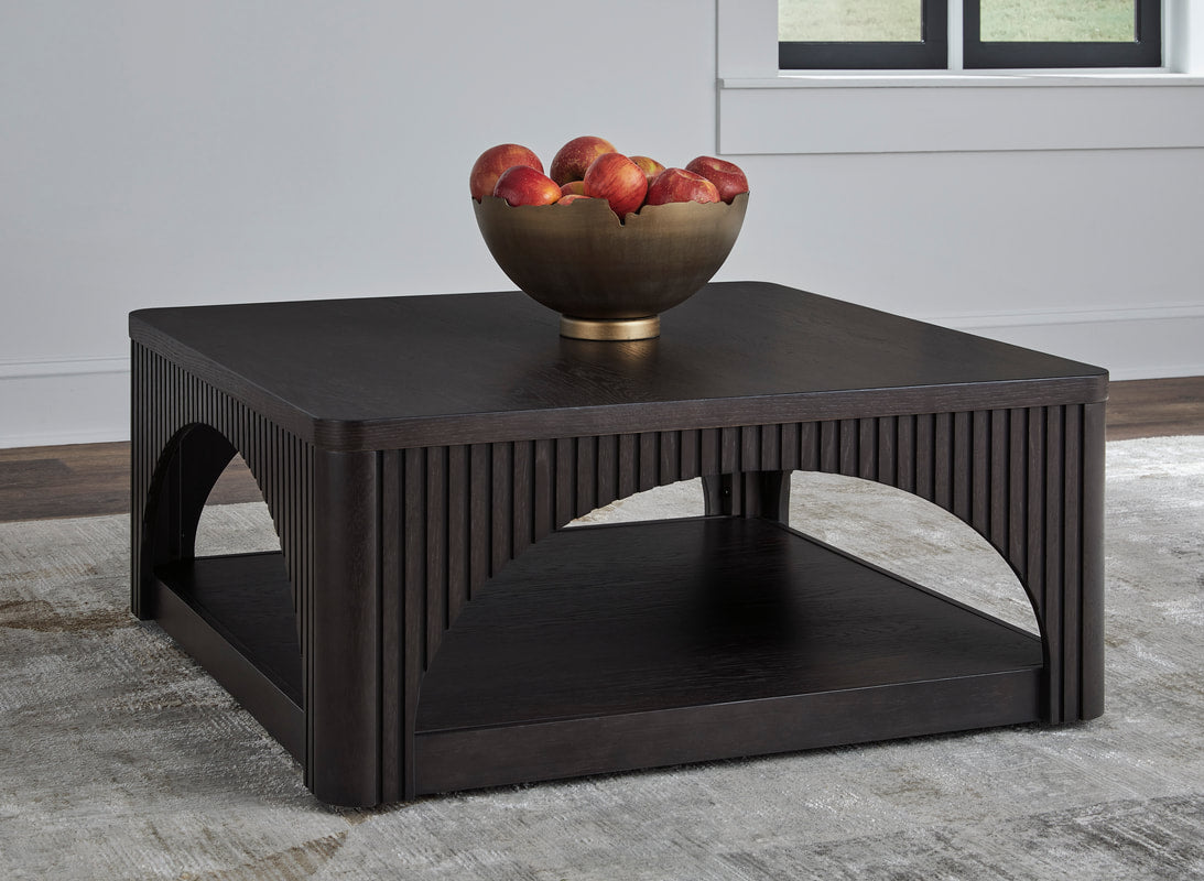 Ashley Yellink Black Square Coffee Table