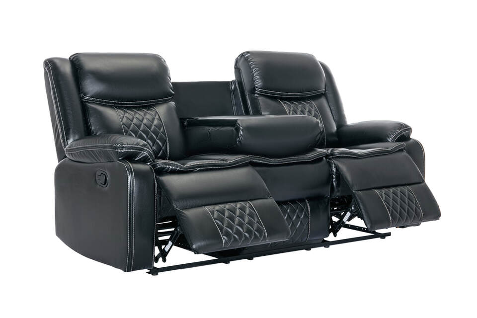 Weston Black- 3PC Reclining Living Room Set