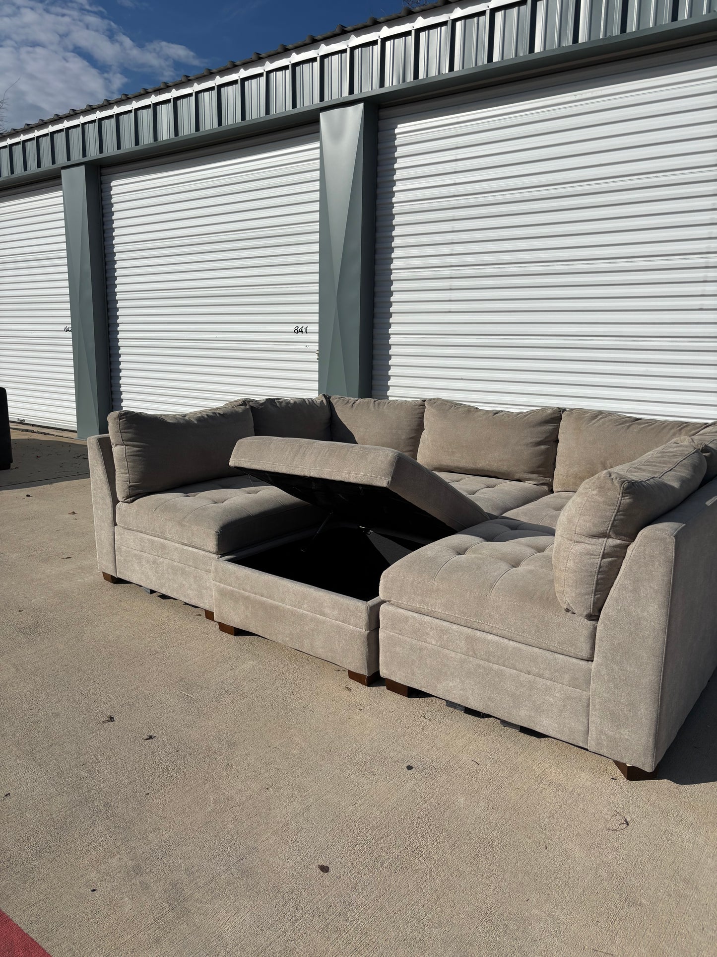 Light Grey Thomasville Sectional Couch