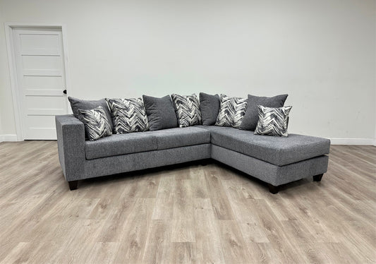 Monroe Charcoal Sectional