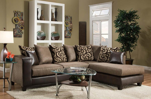 Monroe Brown Sectional