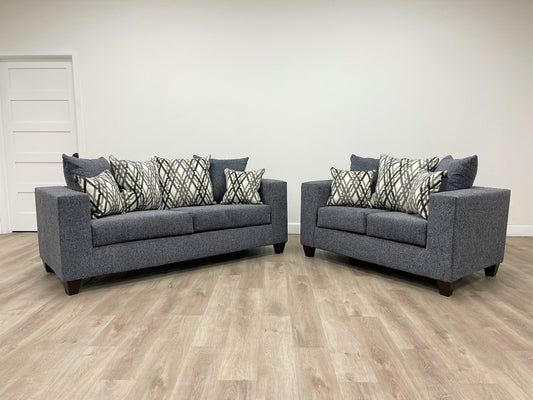 Steel Sofa & Loveseat Living Room Set