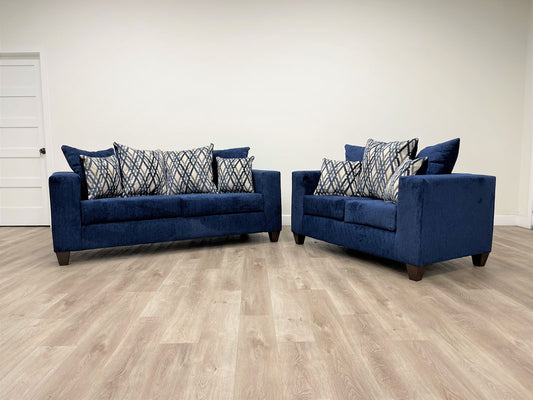 Blue Sofa & Loveseat Living room set