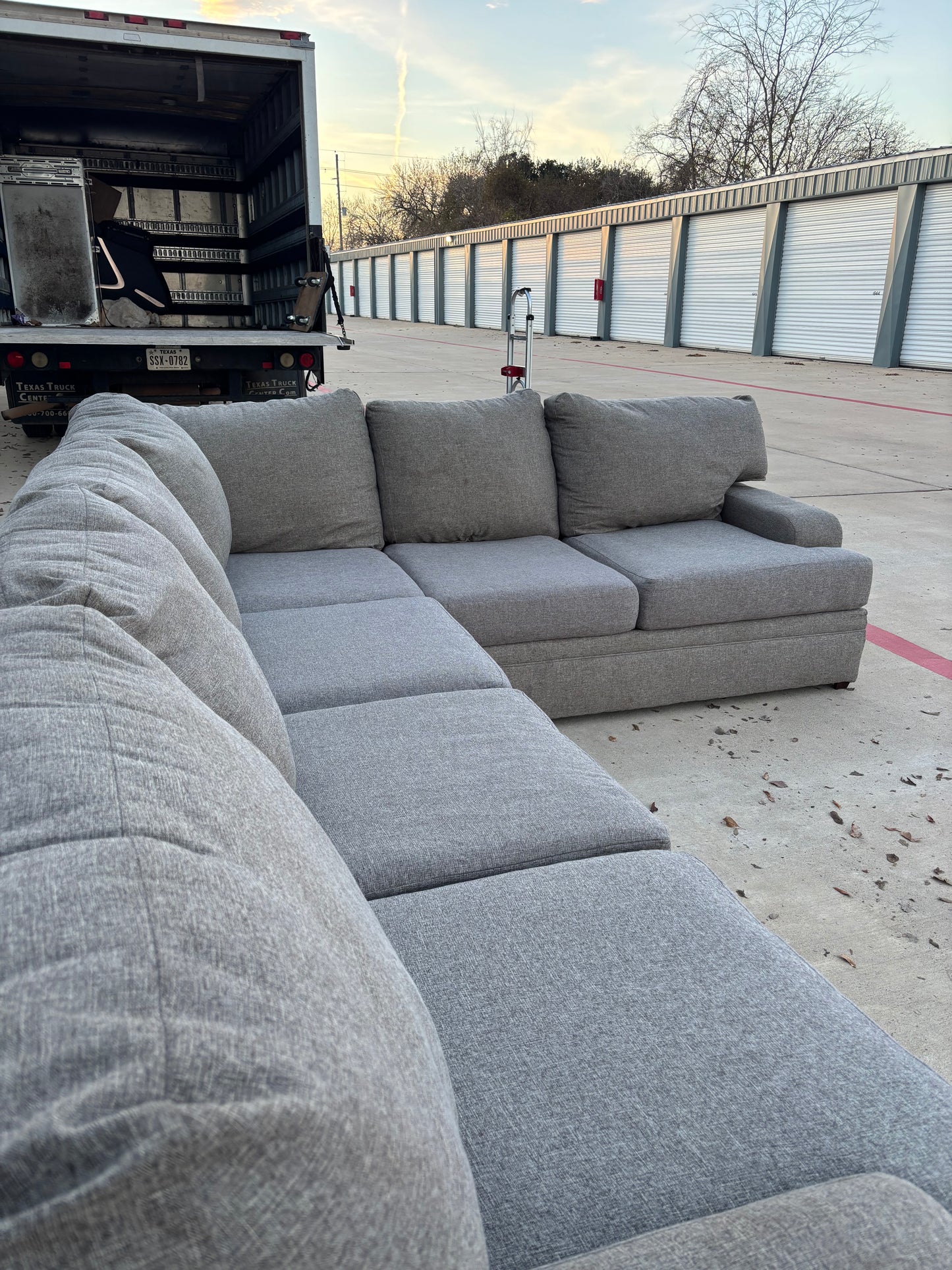 Grey L Shape Sectional