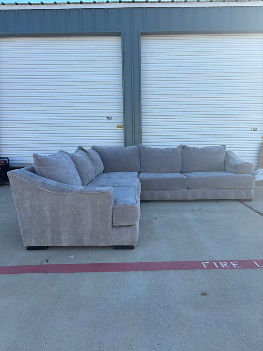 Oversized Grey L Sectional Couch