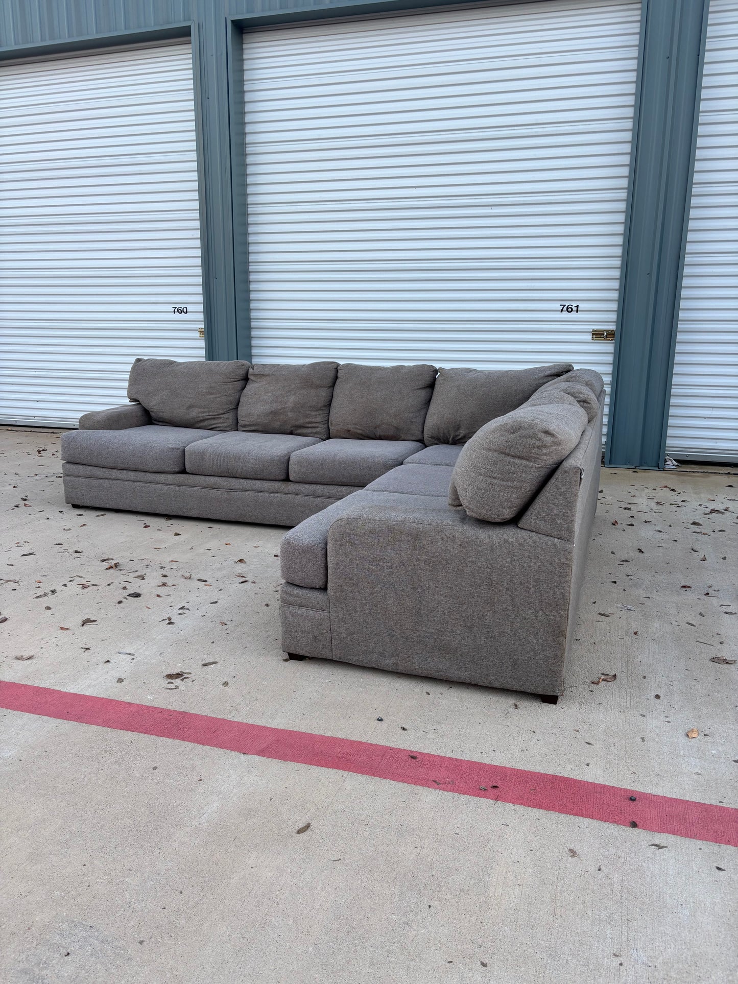 Grey L Shape Sectional