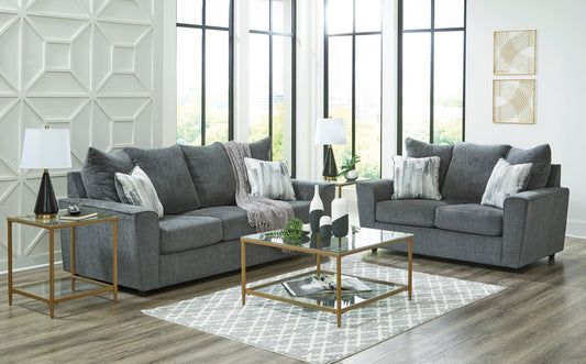 Ashley Gravel Sofa & Loveseat Living Room Set