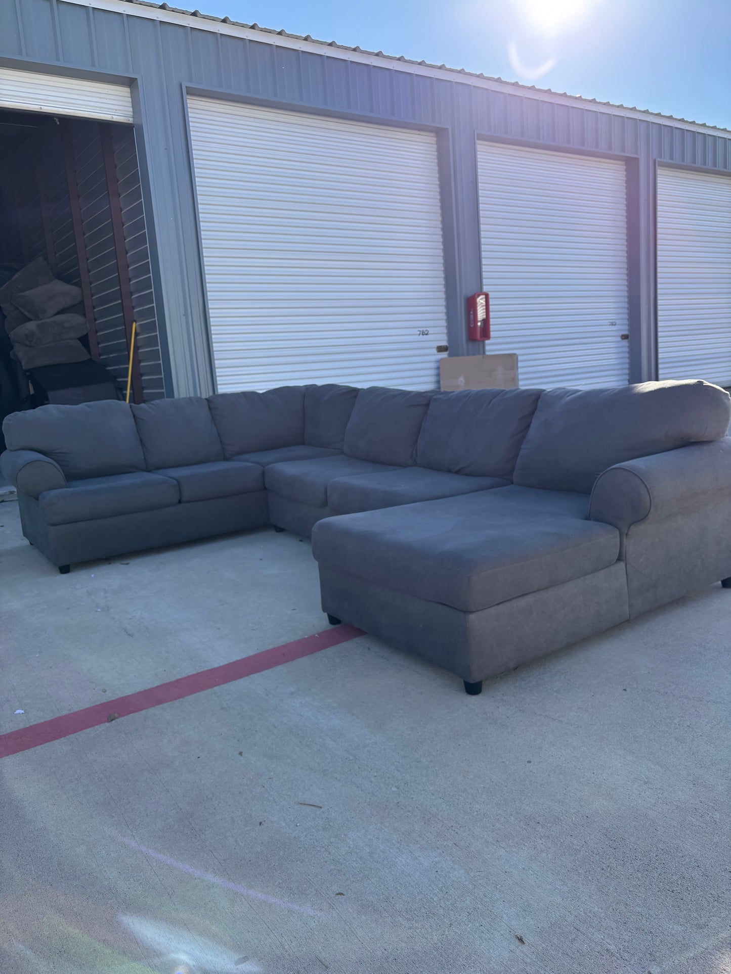 Dark Grey Ashley Furniture U Sectional