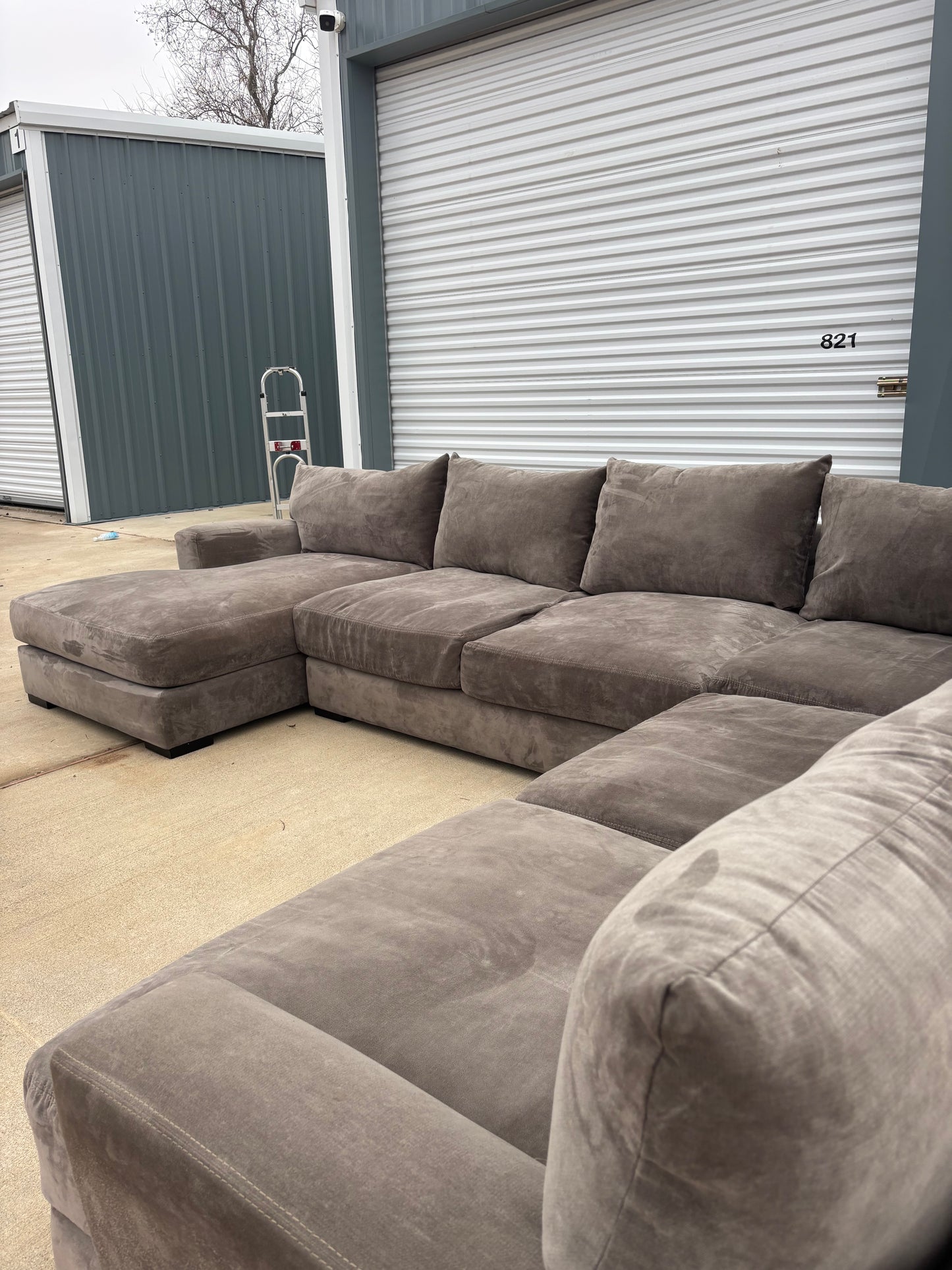 Oversized Deep Seating Johnathan Lewis Sectional Couch