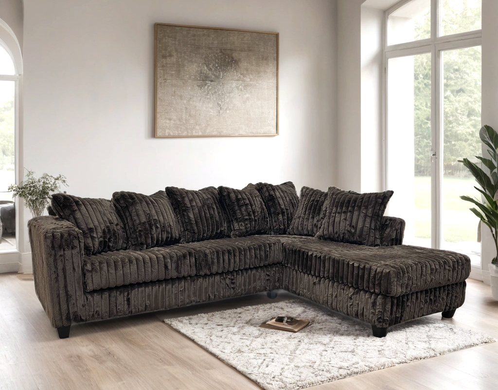 510 Fluffy Sectional Couch