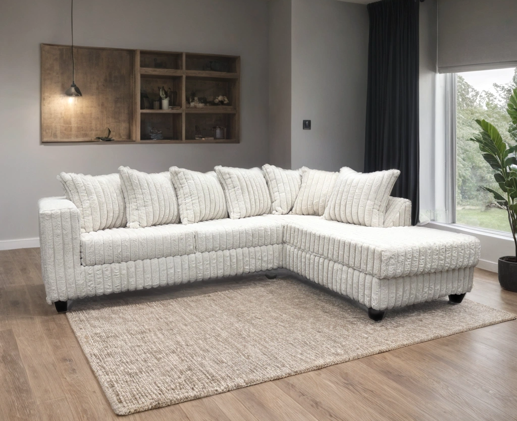 510 Fluffy Sectional Couch