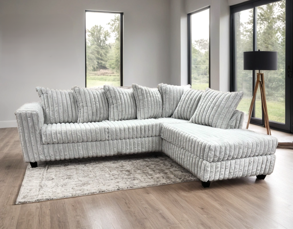 510 Fluffy Sectional Couch