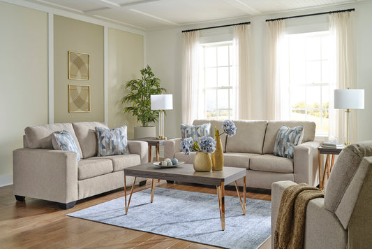 Ashley Parchment Sofa & Loveseat Living Room Set