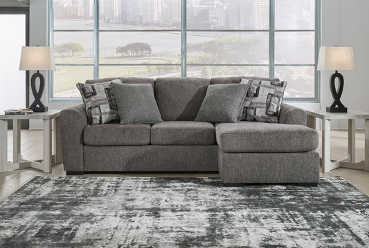 Gardiner Pewter Sofa Chaise Sectional