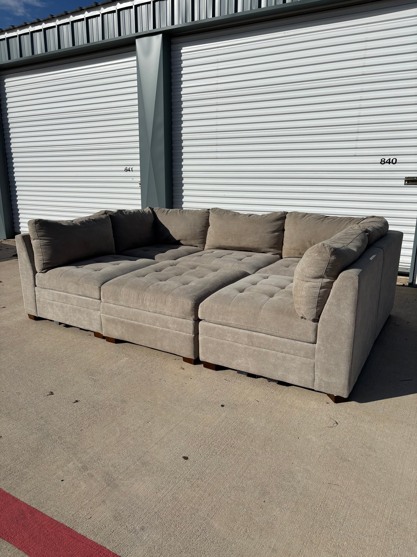 Light Grey Thomasville Sectional Couch
