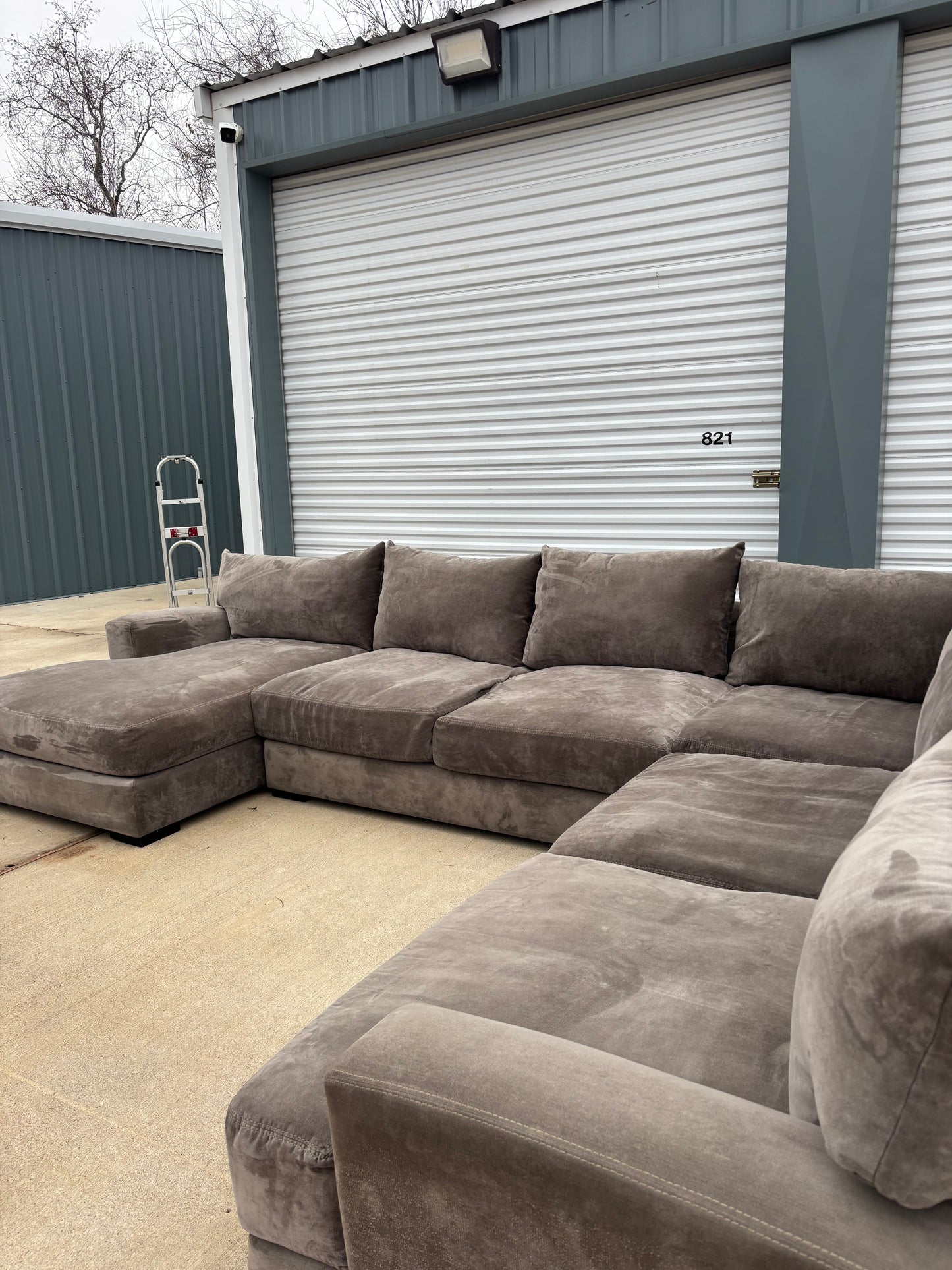 Oversized Deep Seating Johnathan Lewis Sectional Couch